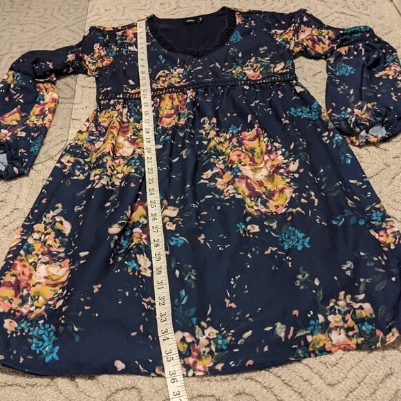 MEXX Blue floral boho dress size 2 @Y - Picture 12 of 12